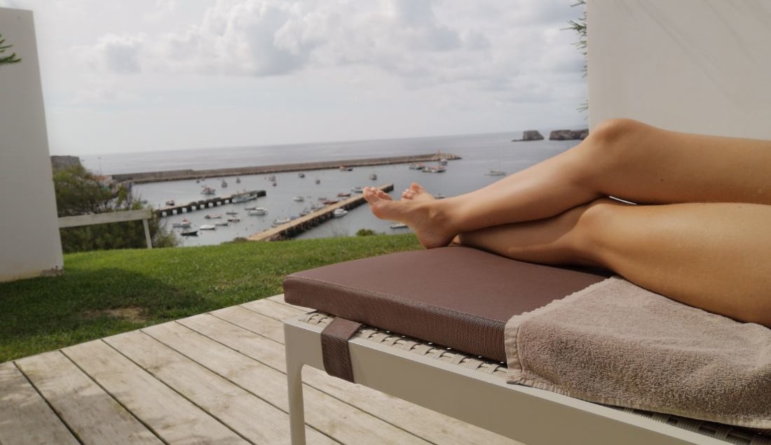 Unwind with a view over the Algarve coast.