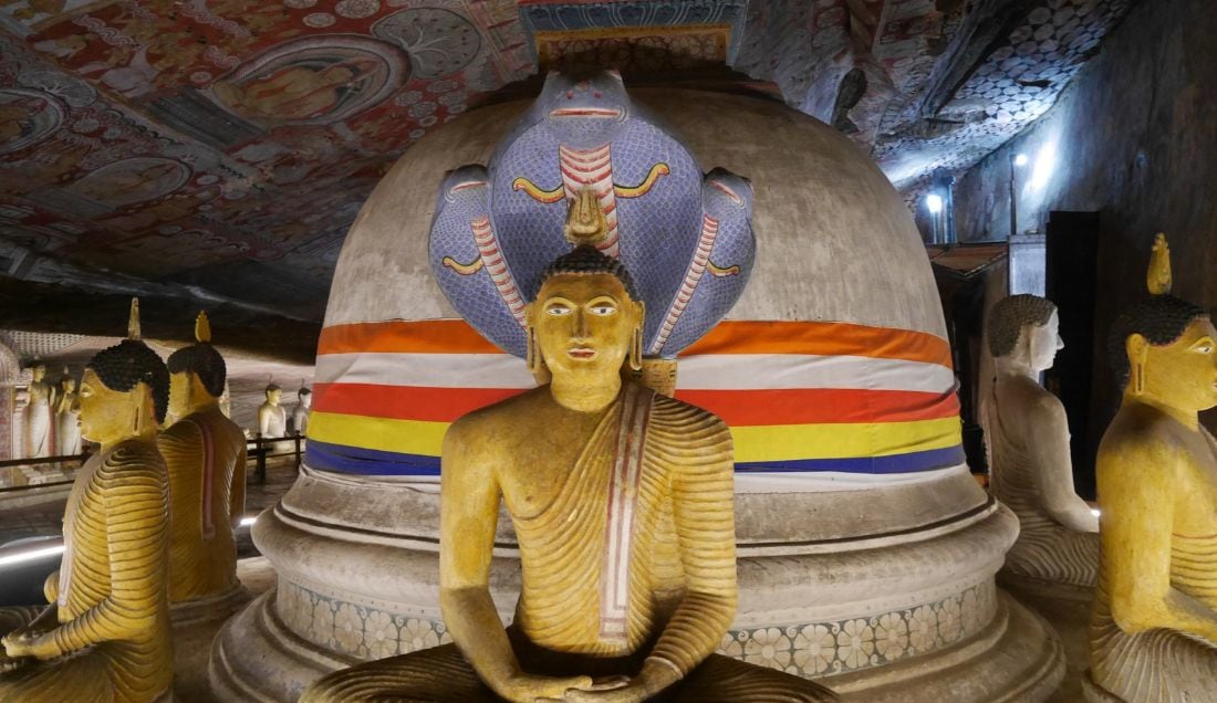 Visit Dambulla Cave Temple, a UNESCO World Heritage Site.