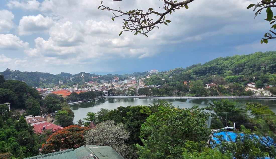 Enjoy the views over Kandy.