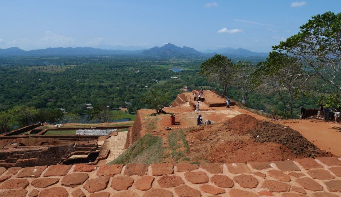 Take in stunning views from the top of Sigiriya Rock.