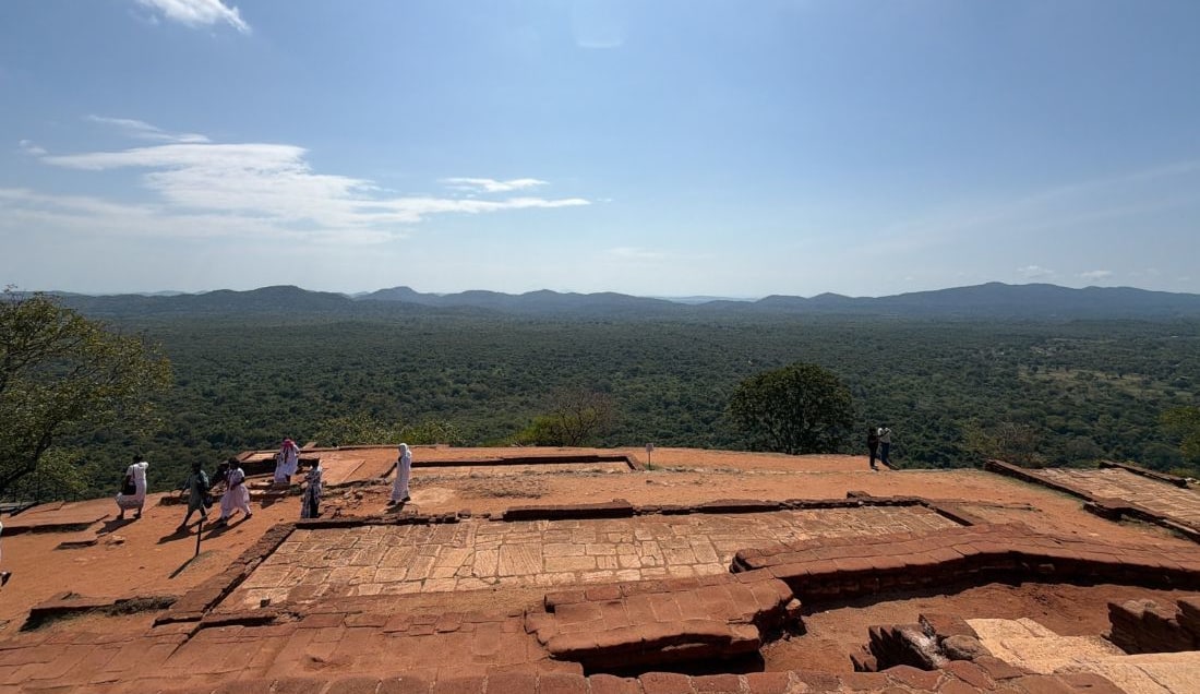 Enjoy the views from the top of Sigiriya.